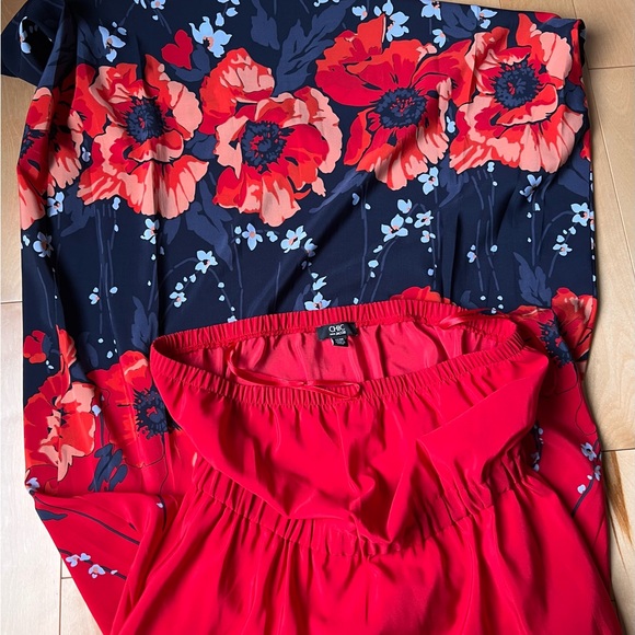 MAXI DRESS casual floral strapless, size M - Picture 6 of 6